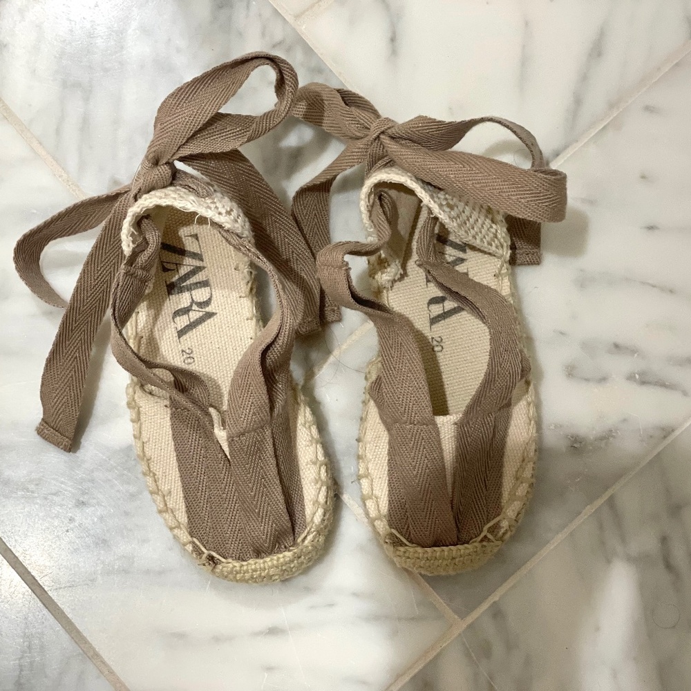 Zara infant/toddler girl dressy strappy shoes NWOT